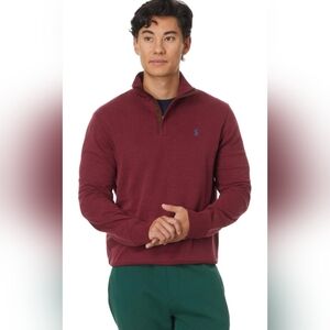 NWT - Men's Polo Ralph Lauren Quarter-Zip Pullover - Red/Maroon - XL